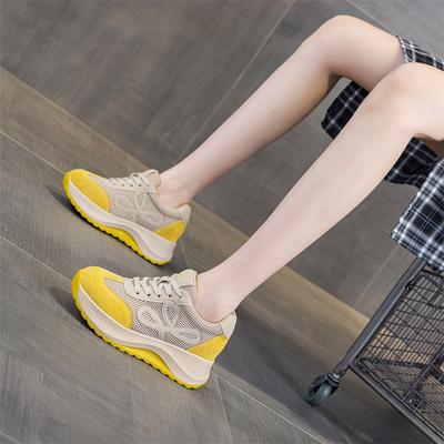 Спортивная обувь на платформе Forrest Gump женская 2025 осень новая немецкие тренировочные туфли Ankola красно-коричневая цветовая гамма повседневные папины кроссовки