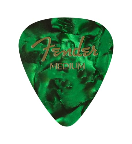 Fender Pick 351 SHAPE PREMIUM PICKS MEDIUM, GREEN MOTO(12PACK)