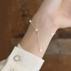 Real 925 Sterling Silver Chain Bracelet For Girls Women 4 -5mm Mini Natural Freshwater Pearls Jewelry Gift Wholesale
