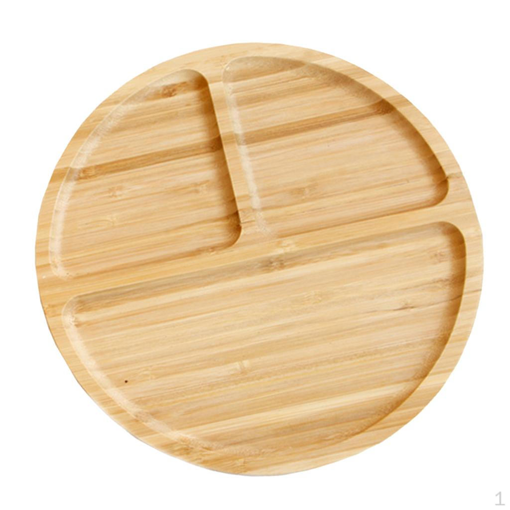 4-Compartment Bamboo Appetizer Serving Tray