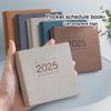 Small 2025 Business Schedule, Student Daily Time Planning Management, Mini Record Book, Pocket Notepad, Memo, 184 Sheets, 368 Pages
