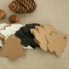 100PCS Fashion Wedding X-mas Gift Tag DIY Christmas Tree Shape Kraft Paper