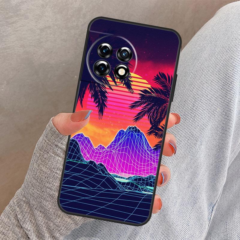 Hot Synthwave Retro 80s Neon Case For OnePlus Nord N10 N20 Nord 2 2T CE 3 Lite Ace 8T 9R 10R 10T 8 9 10 Pro 11 Cover
