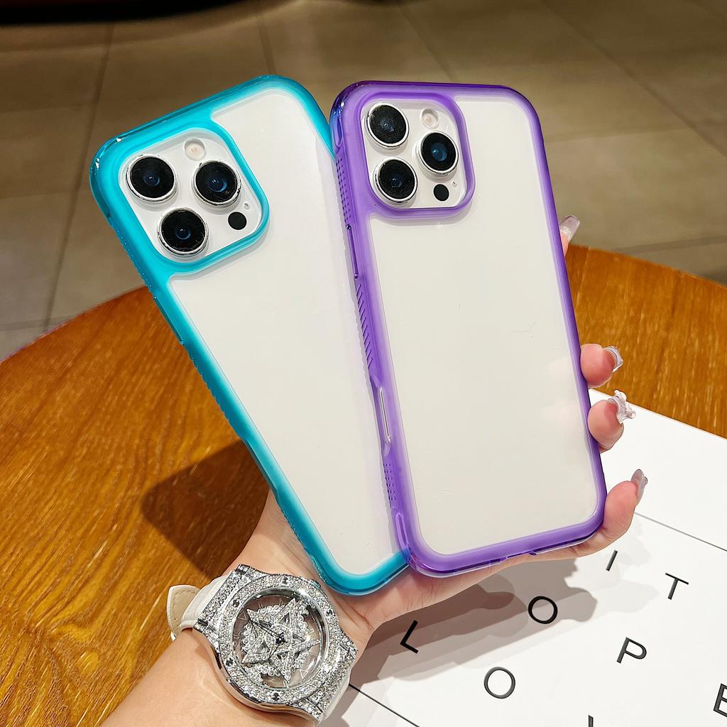 For iPhone 16 Pro Case Shockproof TPU+PC Phone Back Cover