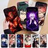 AD76 Jujutsu Kaisen Black Case for Xiaomi Poco X6 M5 M6 F5 F6 F1 C65 C55 C50 C51 C40 Redmi Note 7 8 14C A3X 13C 12C 11 10A 9C Pro Sofe Cover