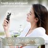 Handheld Spray Fan with Powerful Motor Strong Airflow 4 Speeds Low Noise Rechargeable Personal Small Pocket Fan