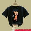 Мультяшная Аниме Футболка One Pieces Луффи Детская Одежда Мальчики Впитывающая Пот Дышащая Футболка Детская Одежда Летняя Подростковая Одежда
