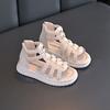 Girl Sandals Summer Children School Roman Sandals Fashion Open-toe Kids Princess Causal High-top Beach Shoes Solid Color Soft