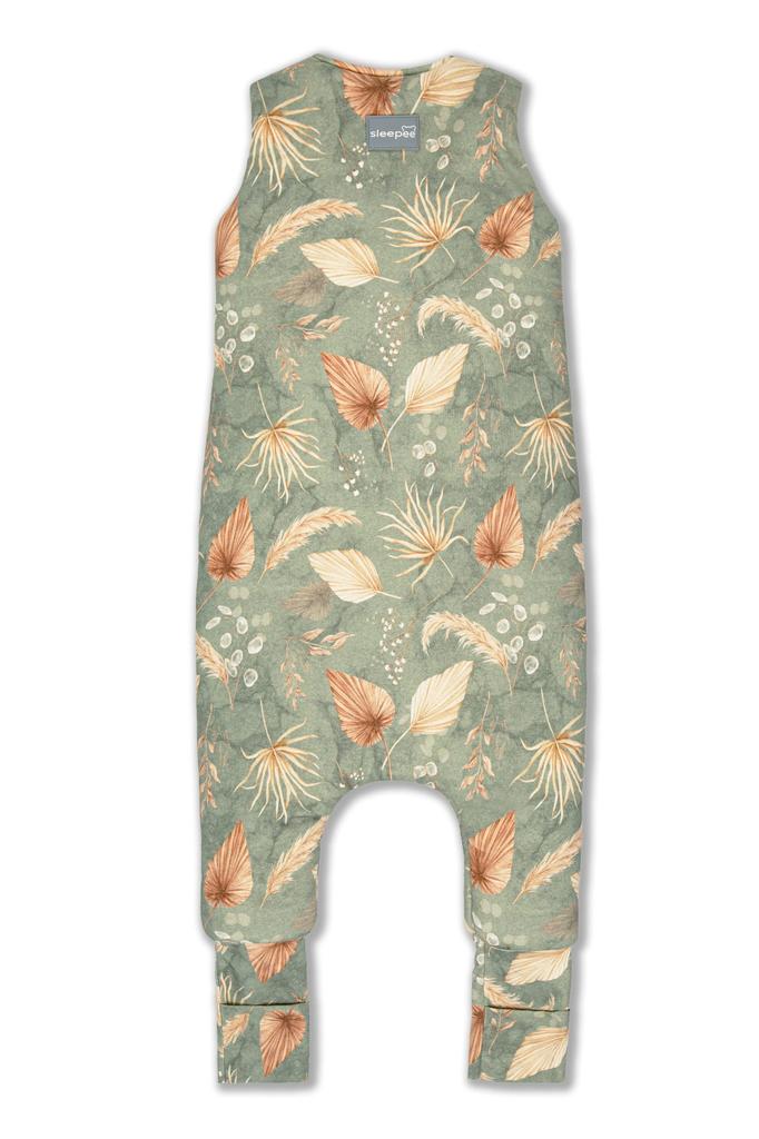 Двусторонний спальный мешок с ножками M (3-5 лет) Богемский зеленый/Богемский ботанический