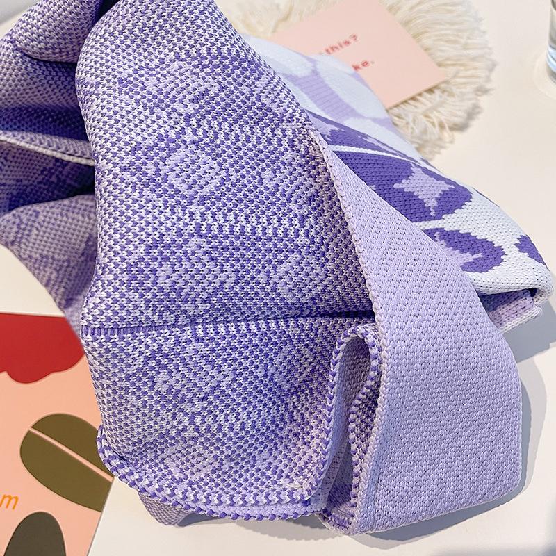 Вязаная сумка с геометрическим узором, женская мини-сумка на запястье с узлом, модные сумки, женские тканые сумки-шоппер, многоразовые повседневные сумки