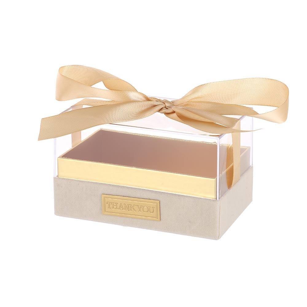 Transparent Bow Present Box Light Luxury Valentine's Day Gift Box Wedding Hand Gift Box