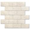 M MOFIT Tile Sticker Kitchen Washroom Tile Wall DIY Waterproof Panel Mosaic Tile Marble Style Wall Decor (5 Pieces Beige)