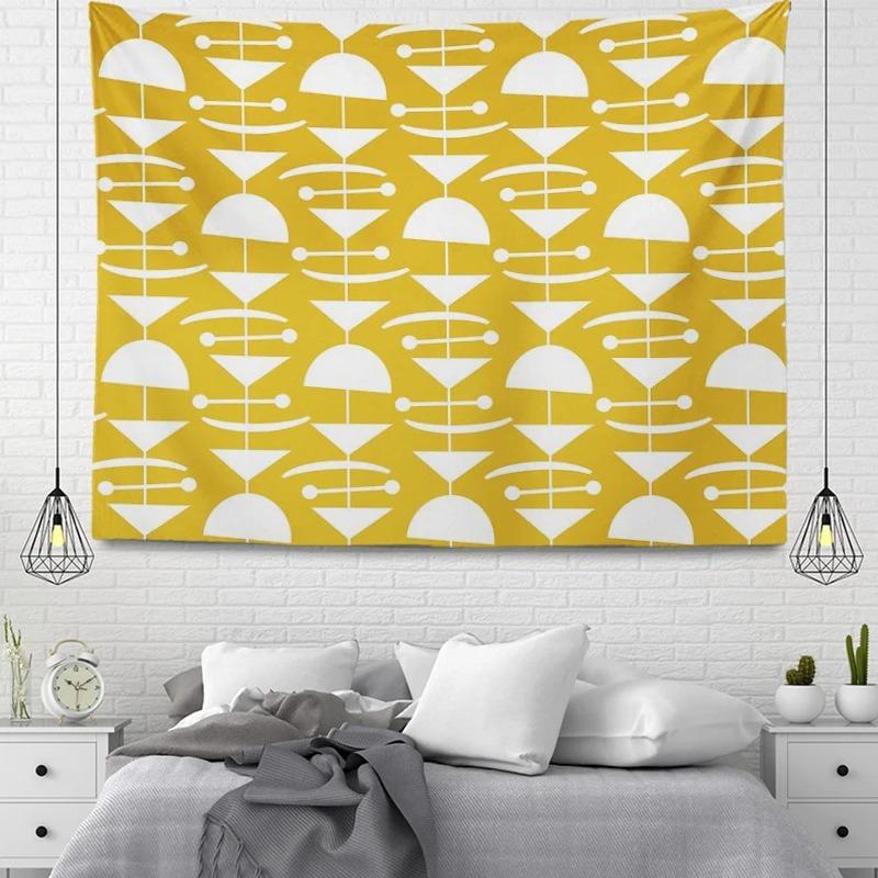 Гобелен для гостиной в офисе, простая геометрическая декоративная подвесная ткань, гобелен для украшения стен дома