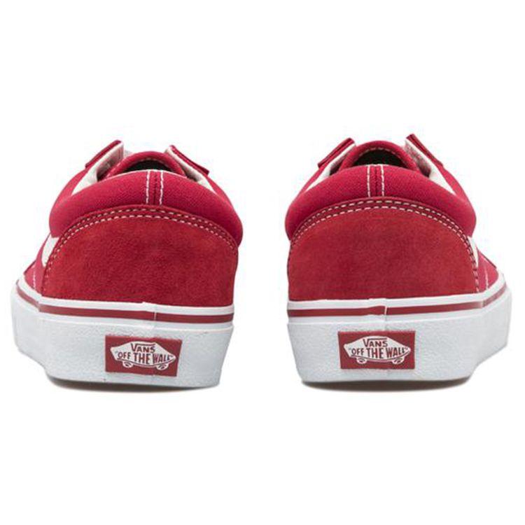 Vans Кеды Классические Холщовые Удобные Амортизирующие Прочные Легкие Дышащие Низкие Кеды для Скейтбординга Унисекс Красный 556436-0003