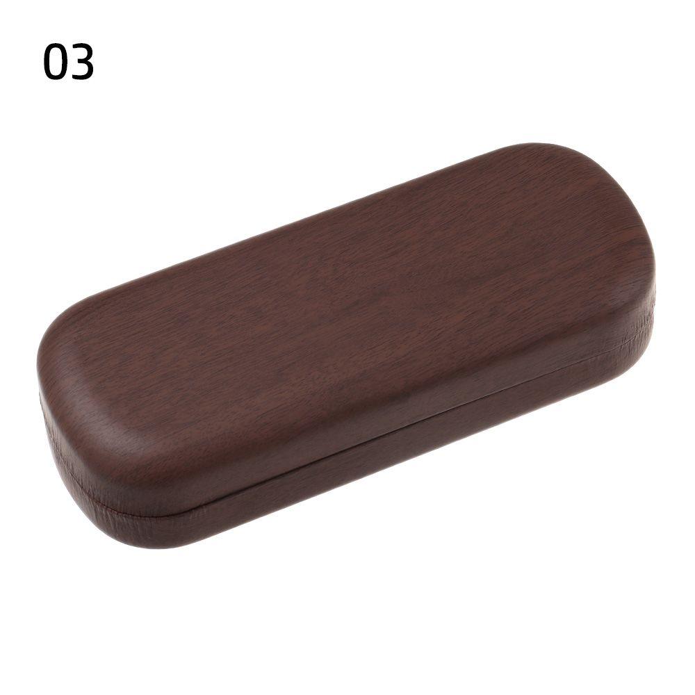 Women Men Large Capacity Portable Wood Grain Glasses Box Eyeglasses Case Glasses Holder