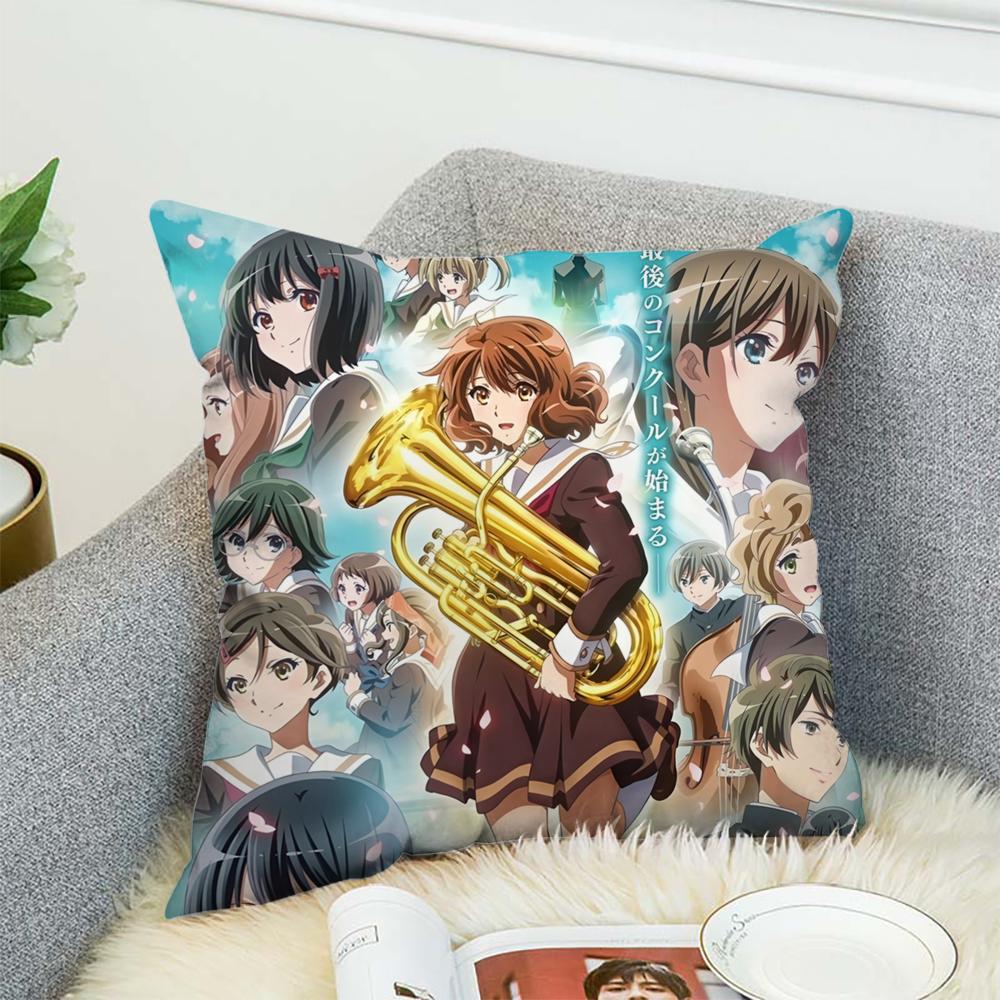 Чехол на подушку Sound Euphonium 3 для автомобиля, дивана, декоративный домашний, двусторонний принт, плюшевая квадратная декоративная подушка, чехол