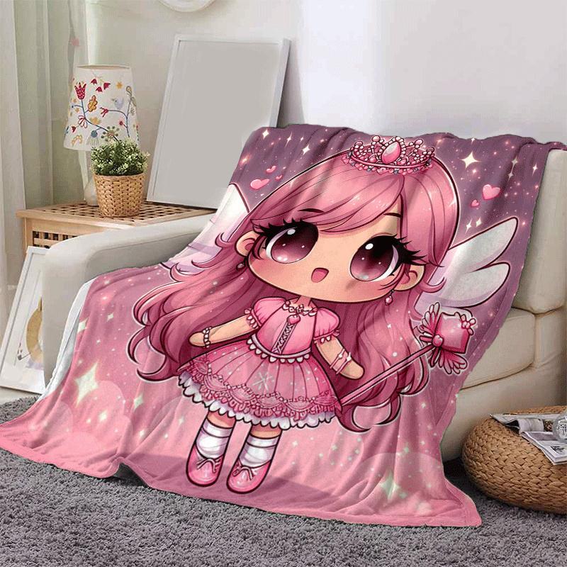 1pc Ballet Printing Lightweight Flannel Blanket, Comfortable and Warm Blanket, for Camping Sofa Bed and Couch Office, Gift