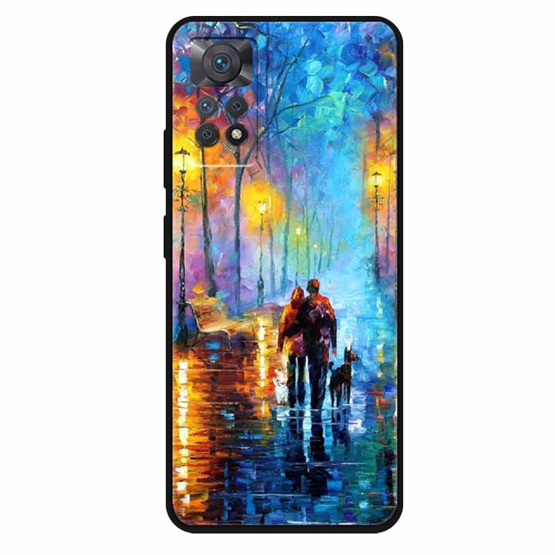 Чехол For Xiaomi Redmi Note 11 Pro 5G Чехол Крутой Космос Мягкий Силикон ТПУ Чехлы Для Xiaomi Redmi Note 11Pro 5G Волк Защитный Корпус