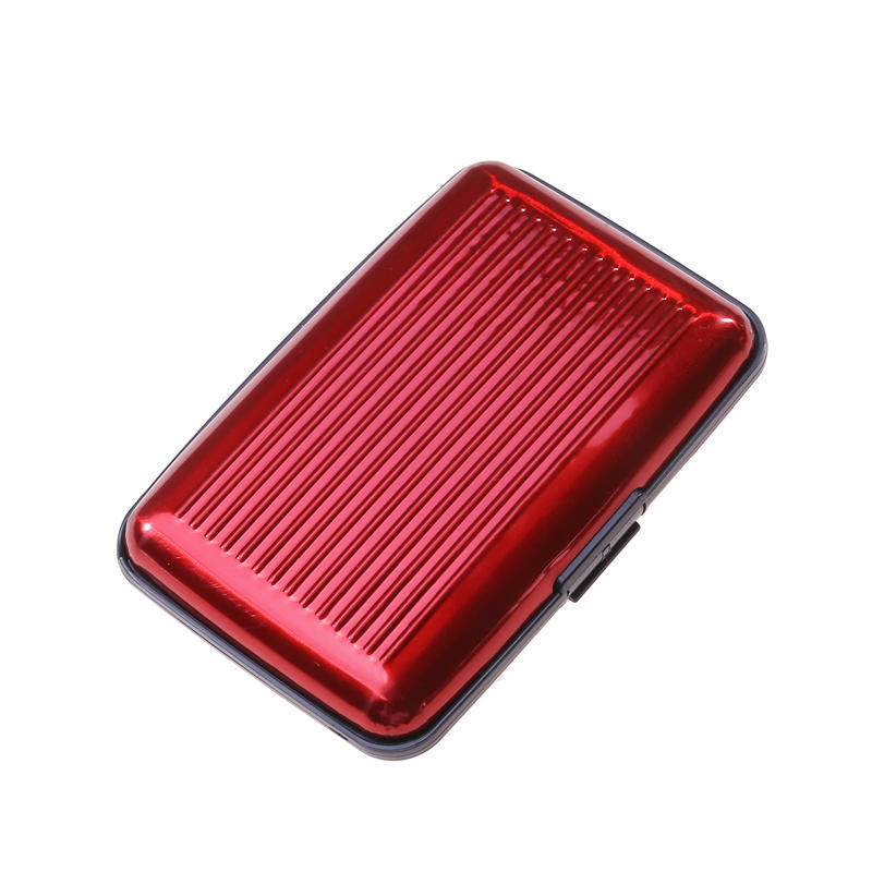 8 слотов RFID держатель для кредитных карт протектор алюминиевый металлический кошелек для кредитных карт держатель для визитных карточек для мужчин и женщин Подарочная коробка