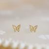 Серьги-бабочки Новые маленькие супер феи серьги легкие и роскошные и высокого класса