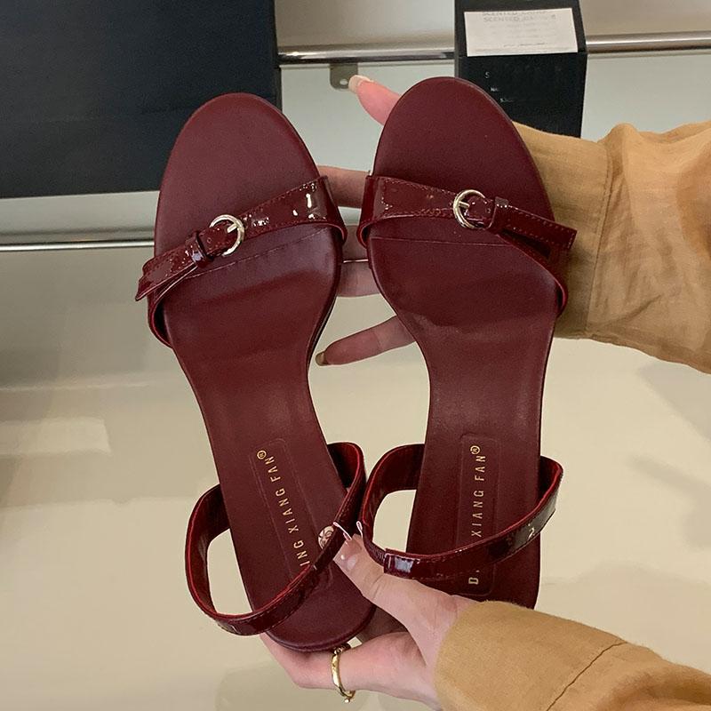 Fashion 2025 New Elegant Women Heeled Sandals Shoes Female Slip On Footwear Fashion Round Party Ladies High Heels Sandals Pumps Shoes