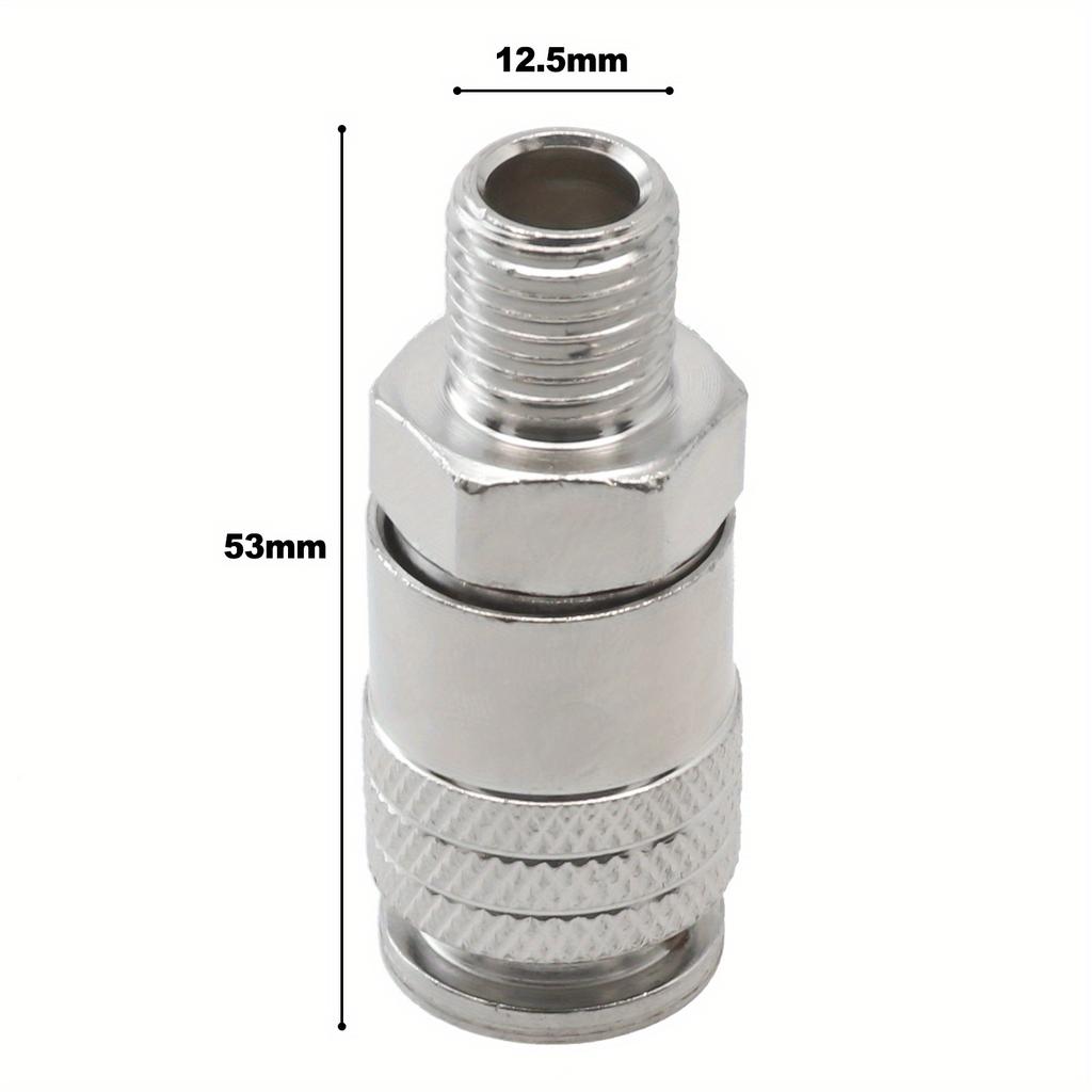 Pneumatic Fitting G1/4 Male Thread EU Standard Quick Connector For Air Compressor 53mm Length Air Compressor Tool Parts