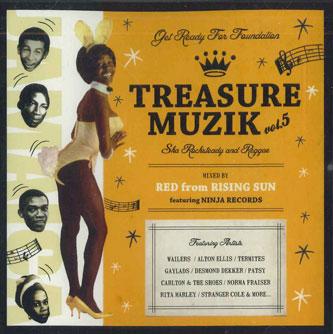 Микс CD RED FROM RISING SUN - Treasure Muzik Vol5 NONE NINJA Япония Оби Регги, Ска и Даб Б/У