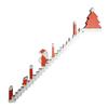 Christmas Advent Calendar 2025 Wooden Sign Santa Climbing Stairs Christmas Countdown Calendar 24 Days Xmas Countdown Calendar