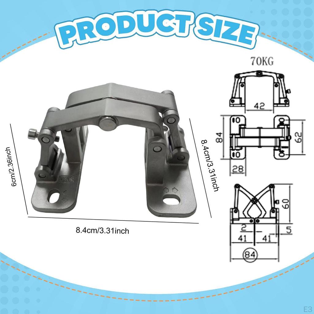 Невидимая каменная дверная петля Пожарный гидрант Нагрузка 70 кг Сверхмощная Многоцелевая для трубной скважины