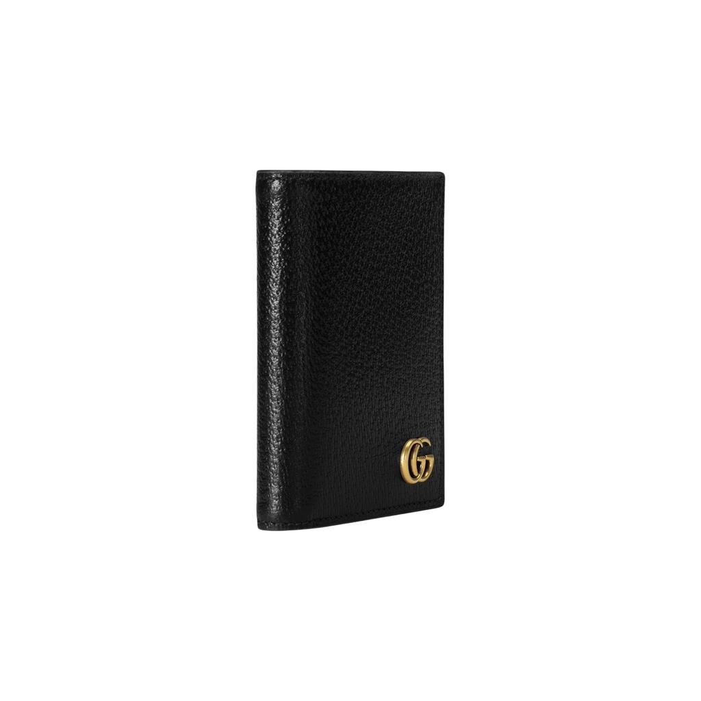 Gucci Marmont Classic Double G Logo Leather Wallet Men wallet Black 760212-DJ20T-1000