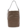 [Guscio Italy] Tote Bag One Shoulder Bucket Type Fashionable Ladies Fashion PU Leather Italy 12-1177 (DARK BROWN)