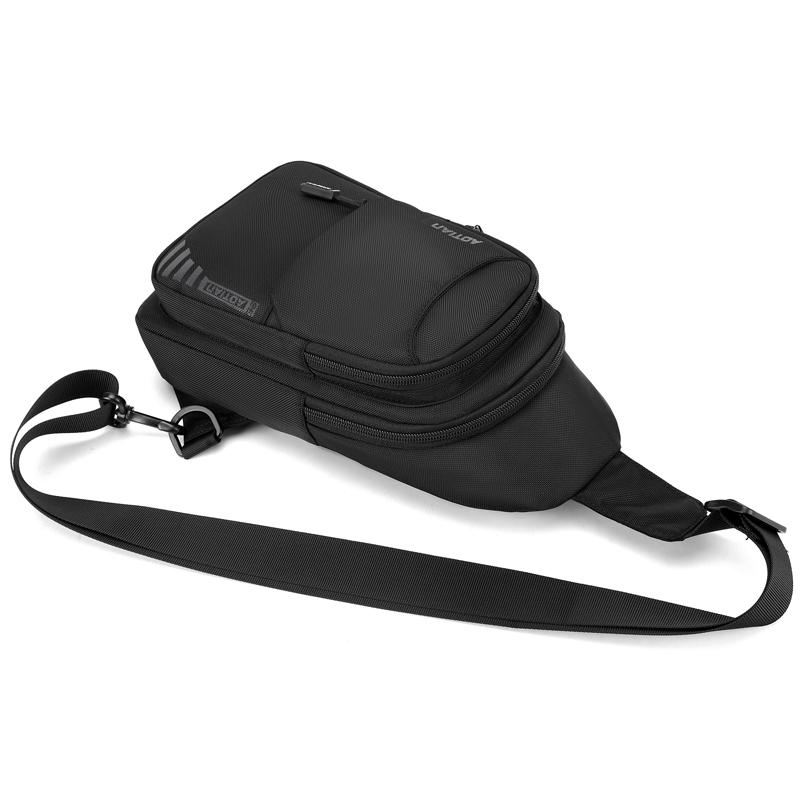 Men's Crossbody Bag Outdoor Riding Chest Bag Oxford Shoulder Bag