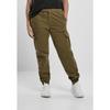 Pantalon Femme - Urban Classics - High Waist Cargo - Vert Olive - Grandes Tailles - Confortable
