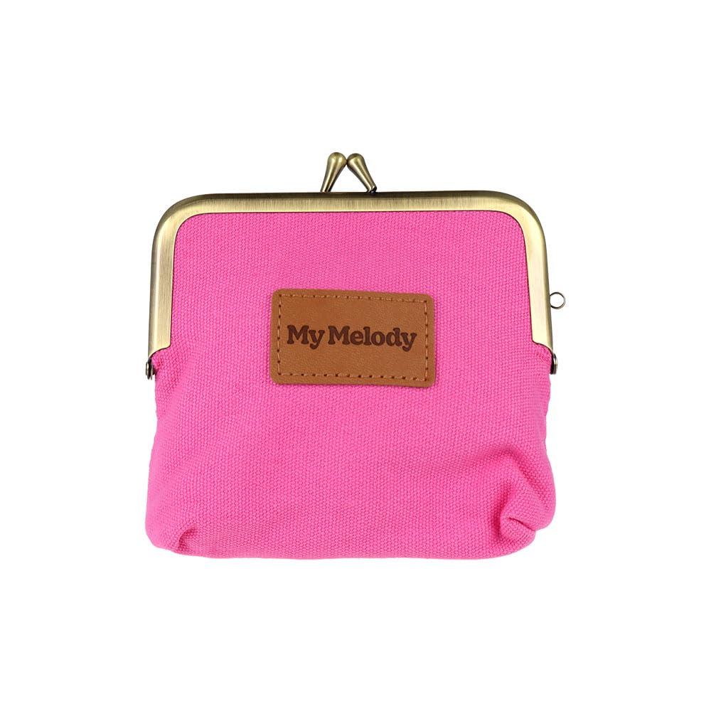 Sun-Star Stationery Sanrio Characters Mini Pouch with Clasp and Tatami Embroidery, My Melody, S2337517