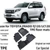 Экологичный коврик в багажник из ТПЭ для Toyota Prado FJ120/LC120 2003-2009 г.в. (праворульный)