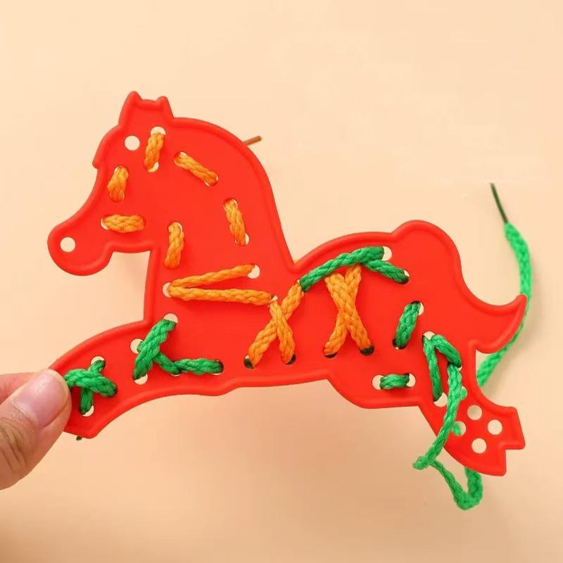 Монтессори Сенсорные Игрушки Раннее Обучение Основные Жизненные Навыки Бизиборд Детская Шнуровка Продевание Игра Образовательные Подарки