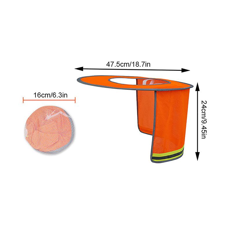 Летний солнцезащитный козырек Защитная каска для защиты шеи Защитные каски Светоотражающая сетка Светоотражающий чехол для строителей