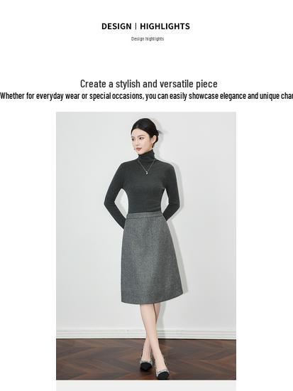 16-Needle Four-Flat Superfine Merino Wool Solid Turtleneck Knitwear: Simple, Versatile, and Close-Knit Design