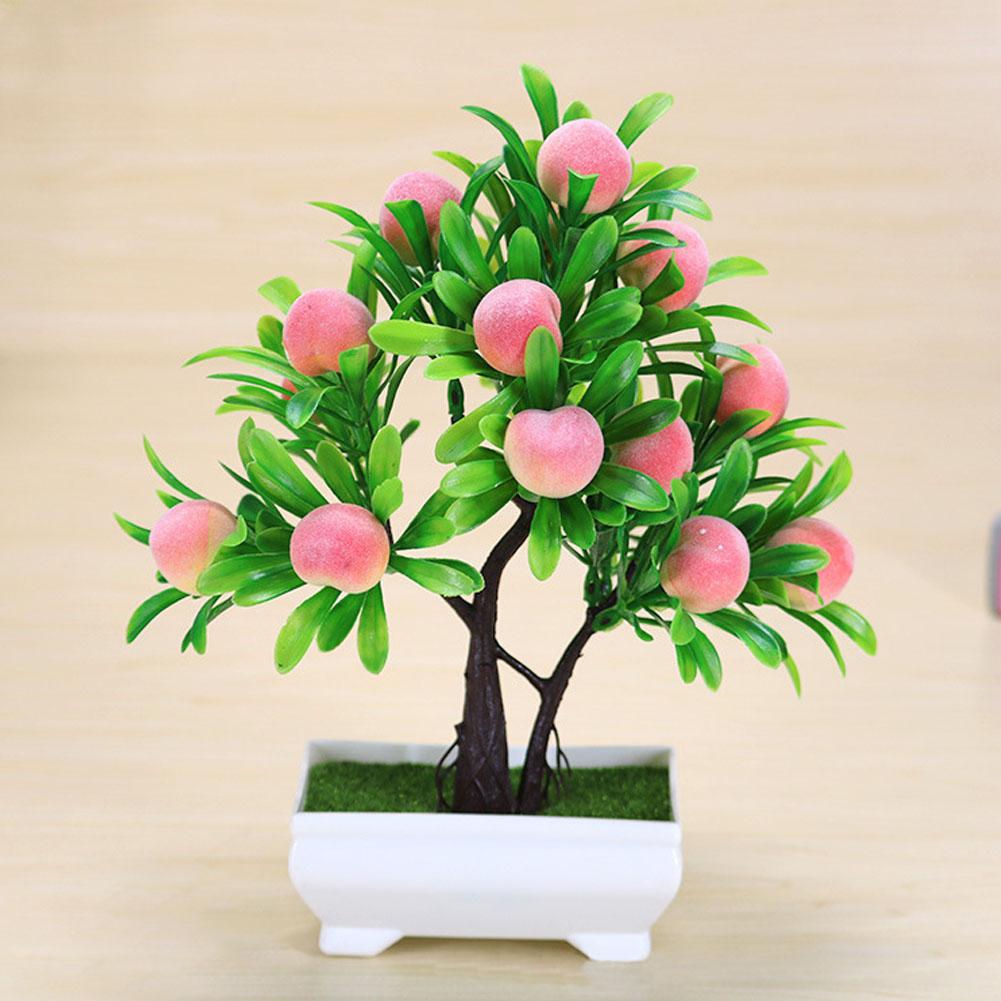 Artificial Plant Potted with Foam Fruit for Home Living Room Tabletop Decoration