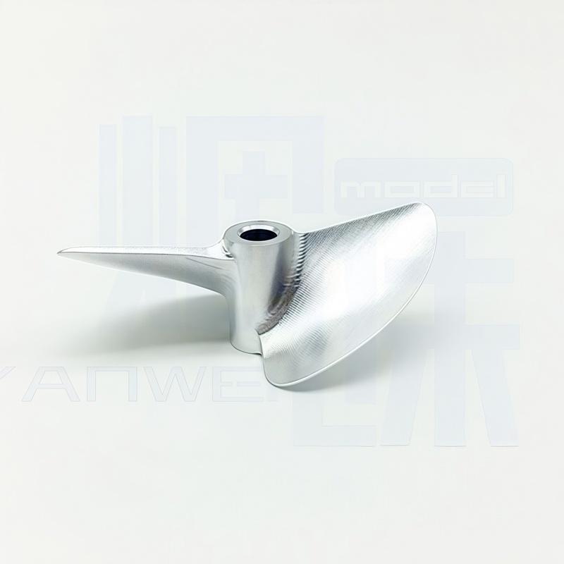 Competition-Grade CNC 2-Blade Aluminum Propeller (CW CCW) - 4.76mm Bayonet Metal Boat Prop for Brushless Electric Boats