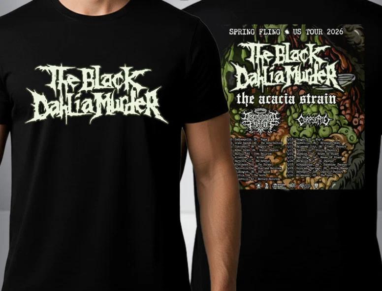 The Black Dahlia Murder Весенний Флинг Тур по США 2026 Расписание Тур Унисекс Футболка