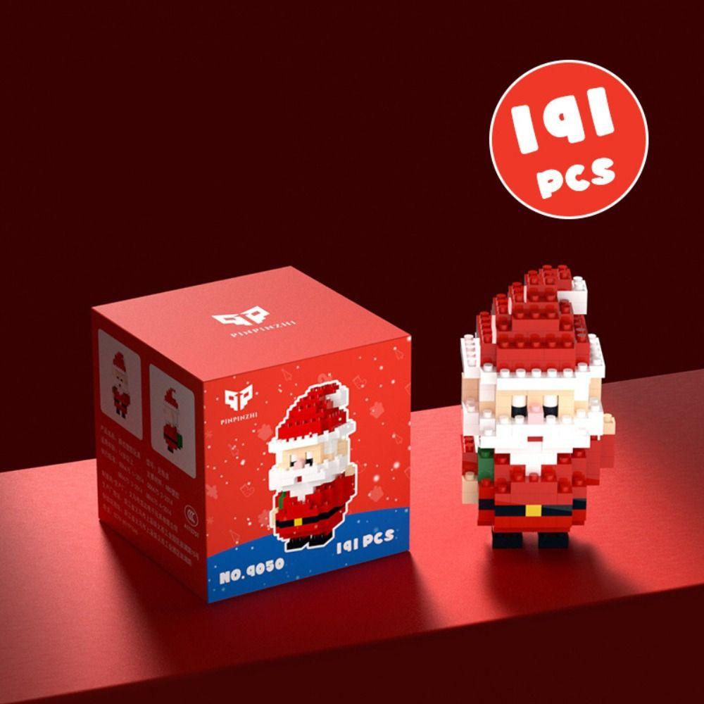 Cartoon Santa Claus Building Blocks Mini Christmas Doll Xmax Gift Action Figures Model  Party