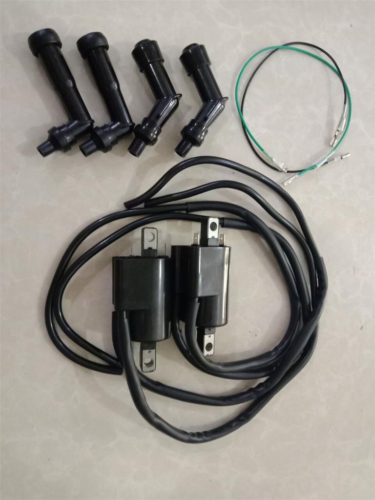 2 комплекта для мотоцикла Honda CB350F CB400F CB550F CB500 CB550K катушка зажигания с колпачком