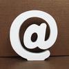 White Wooden Letter & Number Ornaments Home Wedding Decor Photo Shooting Props