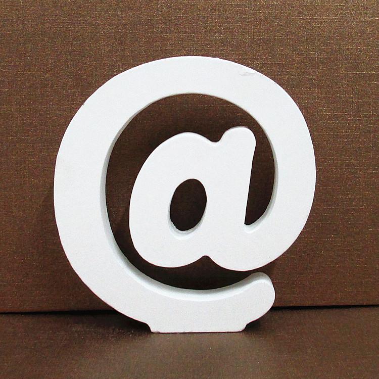 White Wooden Letter & Number Ornaments Home Wedding Decor Photo Shooting Props