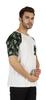 Inkmeso Raglan Short Sleeves T-Shirt For Men  S Loose Fit Printed Casual Tee W  Patch
