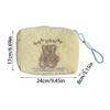 Cartoon Puppy Embroidered Cosmetic Bag INS Portable Makeup Bag Creative Bear Storage Bag  Outdoor