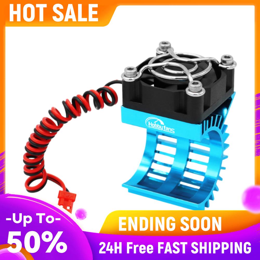 RC Motor Heat Sink with 5V Cooling Fan Motor Radiator Accessories for 1/14 1/16 1/18 370 380 390 RC Car