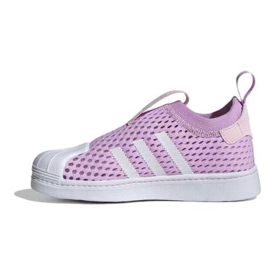 Originals Superstar 360 2.0 Прочные Дышащие Низкие Детские Кеды для Скейтбординга Детские Кроссовки Фиолетовый JH6372