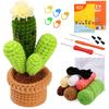 DIY hand-made crochet materials for potted animals, wool knitting balls, crochet ornaments